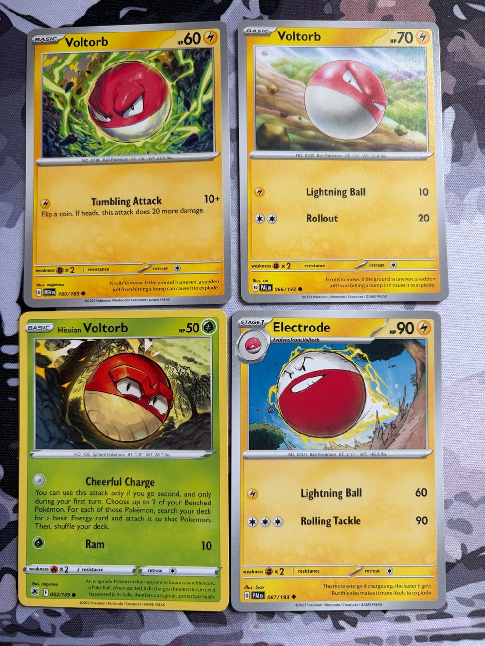 Voltorb & Electrode Evolution Collection Lot | 4 Pokémon Cards | ✨5/$25✨